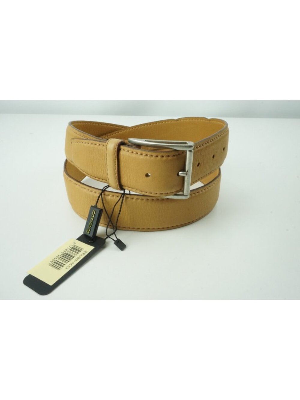 Rubinacci Tan Brown Leather Made in Italy Sz 110 42 BRAND NEW
